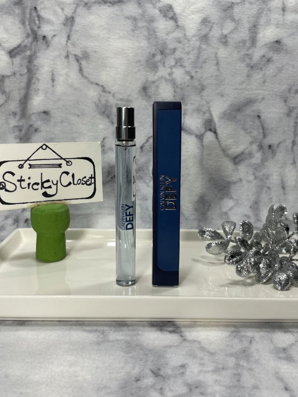 Calvin Klein Defy EDT,Fresh Woody Citrus Bergamot-Travel 10ml,0.33oz-BOXED-NEW